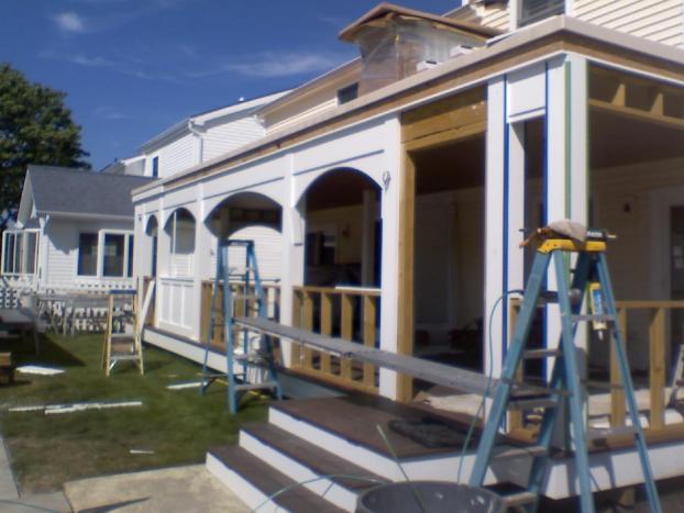 A recent custom made decks job in the Ocean City, NJ area