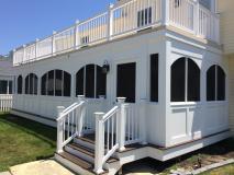 After a completed custom built deck project in the Ocean City, NJ area