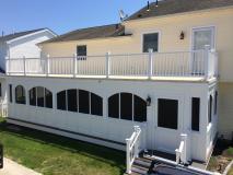 After a completed custom decks project in the Ocean City, NJ area